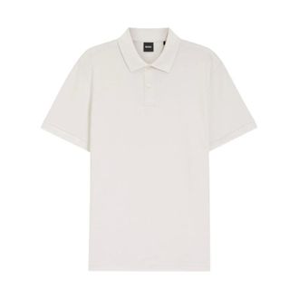 HUGO BOSS Tops, Heren, Wit, 3Xl, Polo MC Parlay Natural Pique
