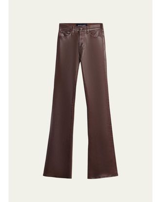 Veronica Beard Beverly Vegan Leather Flare Pants