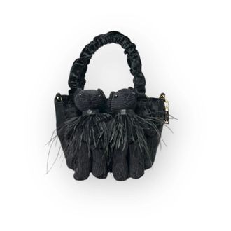 La Milanesa La MILANESA, Handbags, female, Black, Size: ONE SIZE Velvet Shoulder Bag