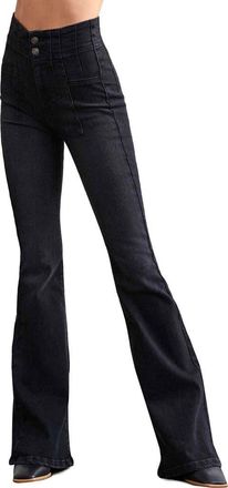 Free People We the Free Jayde Flare Jeans in Onyx at Nordstrom Rack, Size 30