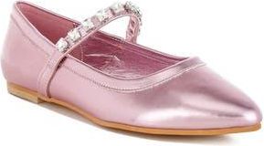 Rag & Co. Gloxinia Water Repellent Pointed Toe Flat in Pink at Nordstrom Rack, Size 9