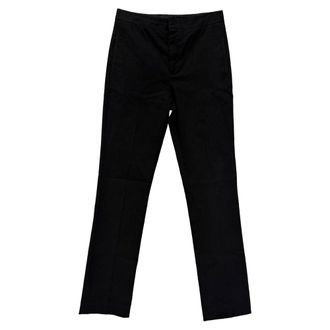 Isabel Marant Straight-Leg Trousers in Black Cotton
