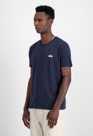 Alpha Industries T-Shirt ALPHA INDUSTRIES Signature Puff Print Backprint T-Shirt, Herren, Gr. XXL, blau (rep.blau), Obermaterial: 100% Baumwolle, Shirts T-Shirt