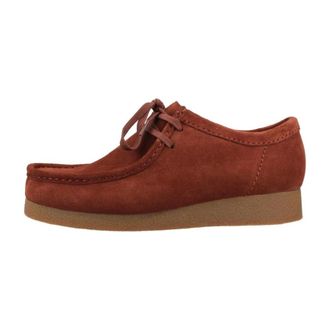 Clarks Stijlvolle Veterschoenen voor Mannen - Heren - Veterschoenen - Rood - 45 EU - Schoenen
