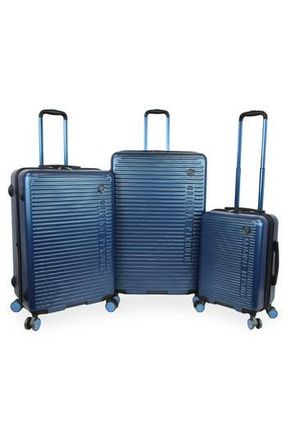Original Penguin Dexter XL 3-Piece Hardside Luggage Set in Metallic Blue at Nordstrom Rack