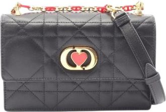 Dior Pre-owned Miss Caro Leren Mini Schoudertas - Dames - Vintage Schoudertas - Zwart - ONE Size - Leer - Vintage