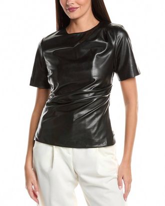 SIMKHAI Taena Draped Top In Black
