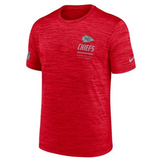 Nike Kansas City Chiefs Sideline Team Issue Velocity Nike Mens Dri-FIT NFL T-Shirt in Red | 02ER65N7G-7VD
