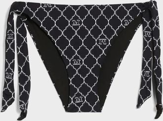 Max Mara Sahara bikinislip met monogramprint - Zwart
