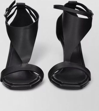 Max Mara leather stiletto sandals