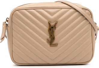 Saint Laurent Pre-owned Womens Lou Crossbody Bag - Tan Leather - One Size