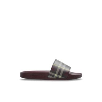 Burberry Furley Slides - female - Burberry - Sliders - Red - 5 UK - Shoes