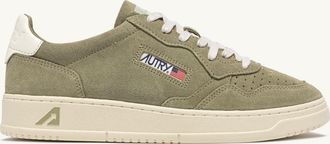 Autry SNEAKERS MEDALIST LOW IN SUEDE GRAY GREEN E BIANCO