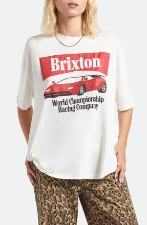 Brixton World Champion Oversize Cotton Graphic T-Shirt in Off White at Nordstrom, Size Small