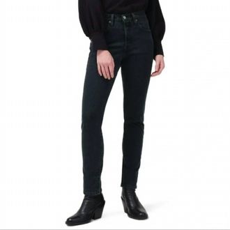 Levi's Premuim 501 Skinny Pinstripe Jeans In Black, Gray