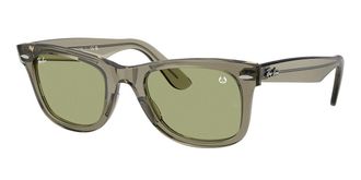 Ray-Ban RB2140F WAYFARER Asian Fit 68694E Mens Sunglasses Green Size 52