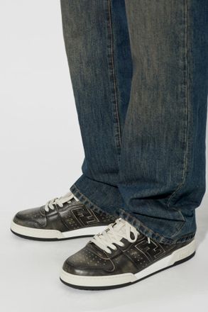 Fendi Match Sneakers, Mens, Black