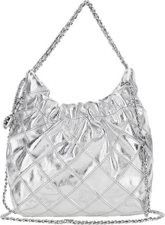 Tory Burch Womens Shoulder Bag Fleming Mini Metallic Cowhide Leather