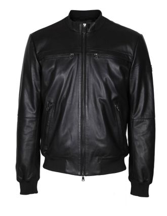 Peuterey Sands Leather Jacket Color Black