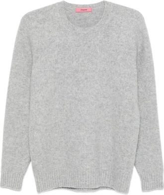 Drumohr Truien & Vesten, Heren, Grijs, L, Wol, Grijze Crewneck Lamswol Trui Stijlvol Eco