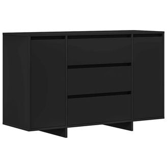 Berkfield Home Sideboard Black 120x41x75 cm Engineered Wood | Size: 120 x 41 x 75 cm