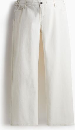 H&M MAMA Before & After Straight Low Ankle Jeans - White