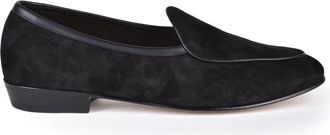 Baudoin & Lange Velvet Loafer - Black