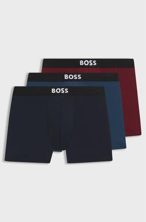 HUGO BOSS Three-Pack Of Logo-Waistband Boxer Briefs, Size X-Large