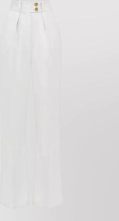 Elisabetta Franchi high waist pleated wide leg trousers
