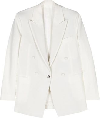 Lanvin Single-breasted Blazer - Dames - Blazers - Beige - S - Jassen
