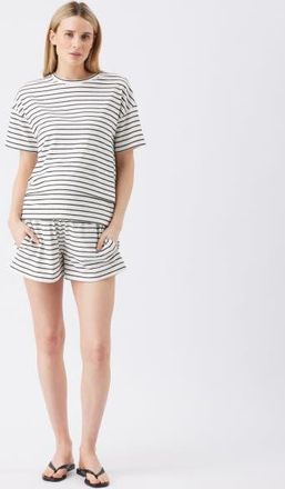 Ripe Jada Stripe Short in White /Black at Nordstrom, Size X-Small Au