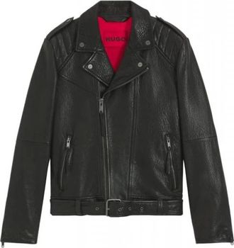 HUGO BOSS Heren, Jassen, Zwart, Maat: XL Leer