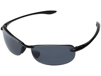 Maui Jim Makaha Sport Sunglasses Gloss Black/Neutral Grey Lens, Flexible Frames/Grilamid Frames/Polycarbonate