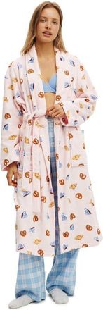 Cotton On Womens Luxe Terry Robe in Brunch Croissant at Nordstrom, Size Xx-Small