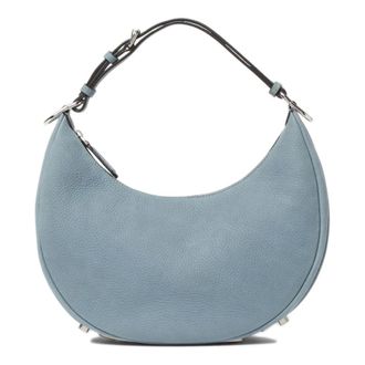 Fendi Shoulder Bags, female, Blue, Size: ONE SIZE Fendigraphy Small