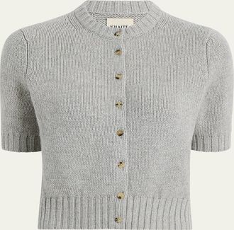 Khaite Nora Cashmere Knit Cardigan