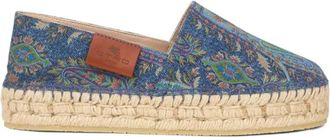 Etro Jacquard Denim Espadrilles - Dames - Espadrilles - Blauw - 36 EU - Denim - Schoenen