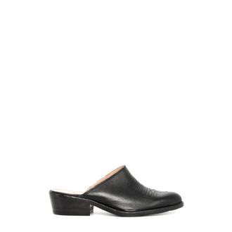 Duccio del Duca Schoenen, Dames, Zwart, 37 EU, Leer, Sabot met lage hak