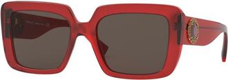 Versace VE4384B Asian Fit 528073 Womens Sunglasses Red Size 54