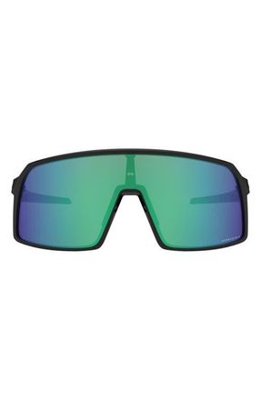 Oakley Sutro Prizm 60mm Shield Sunglasses in Black /Teal at Nordstrom