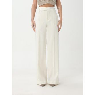 Brunello Cucinelli Womens Off White Wool Trousers, Size 44