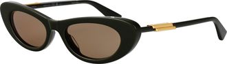 Bottega Veneta Womens Sunglasses Bv1447s Green Acetate