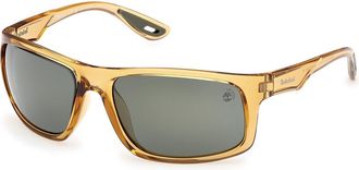 Timberland TB00034 Polarized 27R Mens Sunglasses Yellow Size 62