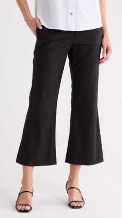Vince Cropped Flare Leg Pants in Soft Black at Nordstrom Rack, Size 12