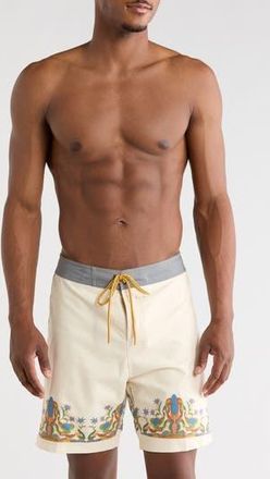 Rvca Mel Board Shorts in Ceramic at Nordstrom Rack, Size 36