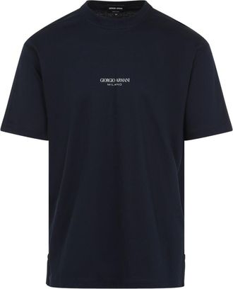 Giorgio Armani Navy Blue Logo T-shirt