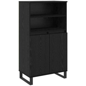 vidaXL Highboard Black 60 x 36 x 110 cm Engineered wood Vidaxl