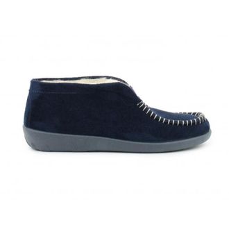 Rohde Schoenen, Dames, Blauw, 42 EU, Wol, Gezellige Blauwe Pantoffels Wol Textiel