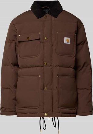Carhartt Work in Progress Steppjacke mit Label-Detail Modell RAYLER in Dunkelbraun, Größe XXL