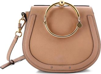 Chlo&eacute; Nile Leather Medium crossbody bag - Bruin